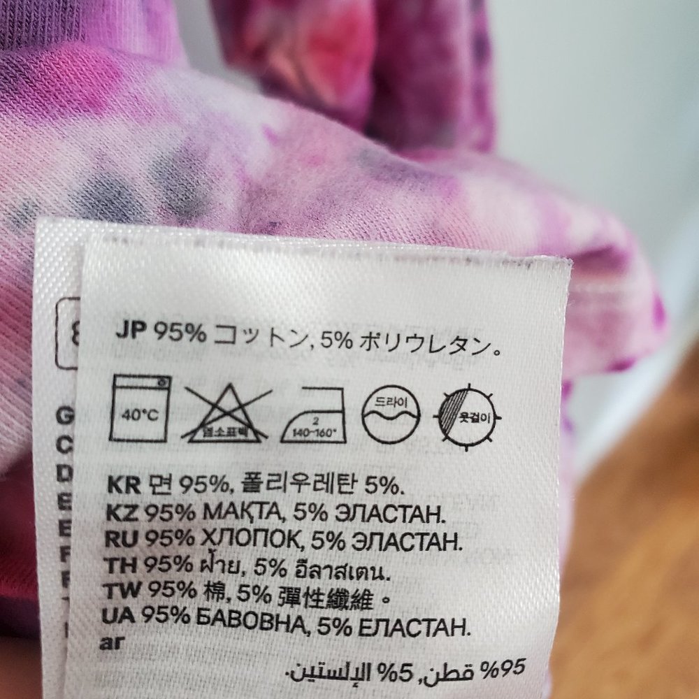 Pink and purple long sleeve tie dye shirt - Picture 6 of 6